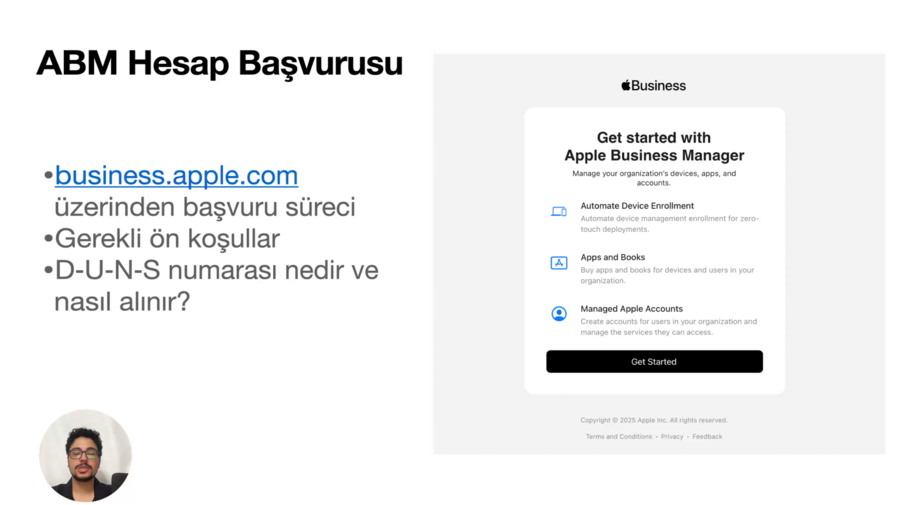 ABM’e Başlarken - Oturum 2: Apple İşletme Yönetimi (ABM) Hesabı Başvuru Süreci
